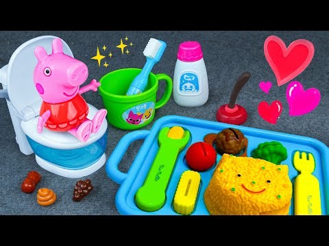 60 Minutes Ultimate Cooking Toys Playset, Unboxing Peppa Pig Bathtub Set Collection | Tina Review