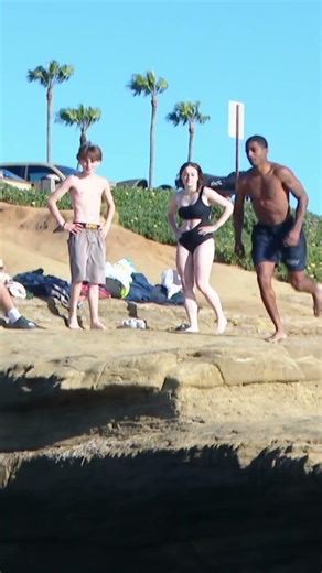 Sunset Cliffs erosion and cliff jumping