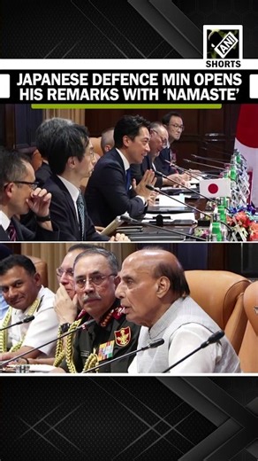 Japanese Defence Min opens remarks with ‘Namaste’ as India Japan hold delegation level talks