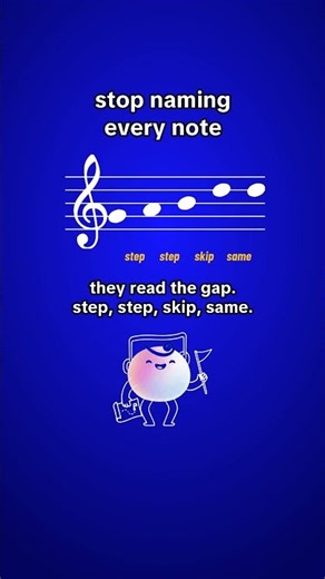 How to read music without naming every note