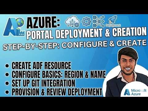 2) Azure Data Factory Deployment in Azure Portal – Step‑by‑Step Guide