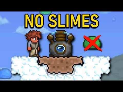 Terraria Skyblock, But There's No Slimes