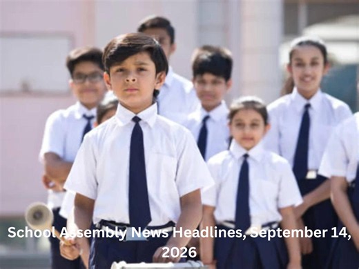 School assembly news headlines, September 14, 2026: Top national, international, business, sports updates and thought of the day