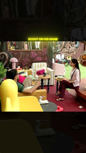 Scout on his name🤔| #scoutop #biggboss #scoutarmy #bb20 #shorts #gaming