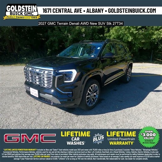 2027 GMC Terrain Denali AWD New SUV Stk 27T34