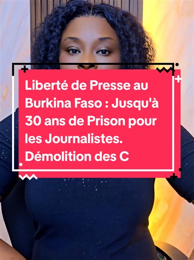 Liberté de Presse au Burkina Faso : Jusqu'à 30 ans de Prison pour les Journalistes. Démolition des Centaines de maisons à Cotonou, Ouidah et Sèmé-Podji. Plusieurs familles dans l'angoisse et la Désolation #benintiktok🇧🇯 #tiktokbeninois #tiktokbeninois🇧🇯 #informations #actualites