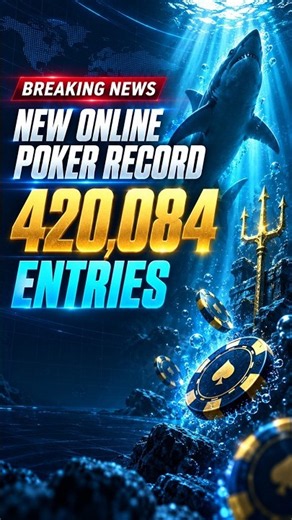 GGPoker Breaks 11-Year Poker Record With 420,084 Entries! 🦈 #shorts