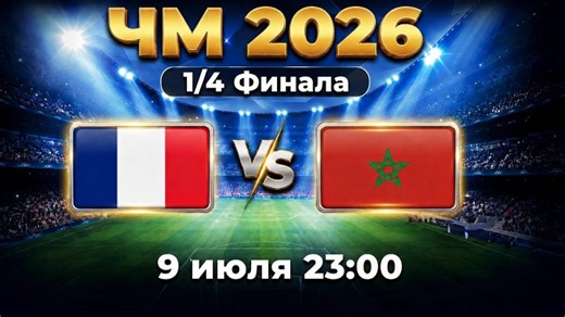 Франция Марокко смотреть прямая трансляция матча ЧМ 2026
