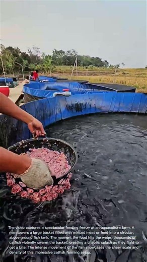 Massive Catfish Feeding Frenzy: Thousands of Fish Swarm for Food!