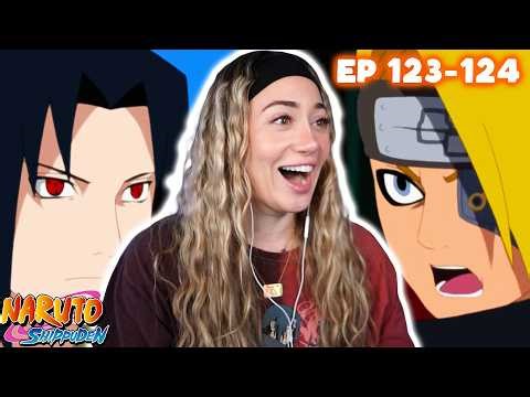 SASUKE vs DEIDARA!!! - NARUTO SHIPPUDEN Episode 123 & 124 REACTION