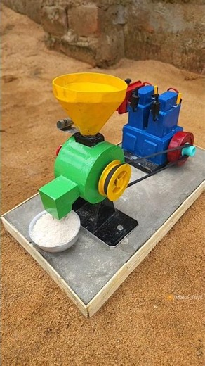 DIY Mini Wheat Flour Mill Machine | Diesel Engine Powered | Home Engineering Project Build
