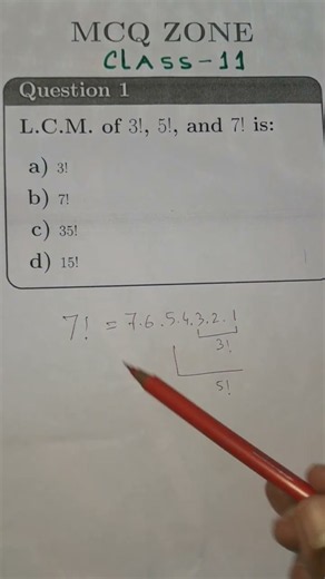 Factorial.#class11th #practice #mcq #mathofuninstitution #class12th #exam #homework