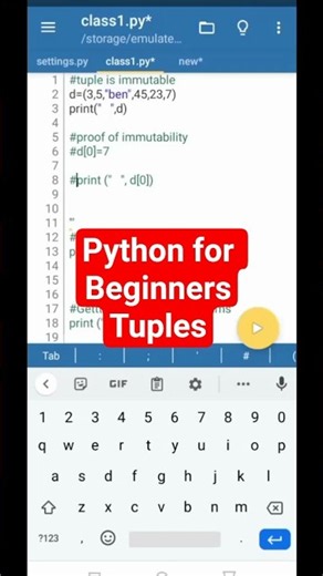 Python for Beginners| Tuples