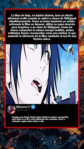 La Blue de Gojo, en Jujutsu Kaisen, tuvo un efecto adicional oculto cuando se ap...