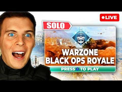 🔴LIVE - *NEW* Black Ops Royale Warzone SOLOS is HERE!!🔴6.9+ KD & Hottest Gamer