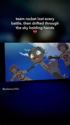 team rocket lost every battle, then drifted through the sky holding hands #Shorts