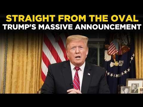 US NEWS LIVE: Oval Office Emergency Broadcast, Trump Drops Historic White House Bombshell