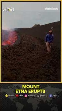 Mount Etna Lava Lights Up Sicilian Sky | WION Shorts