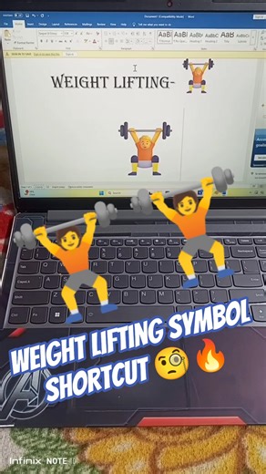 Weight Lifting Symbol in Ms Word #gym #tranding #motivation
