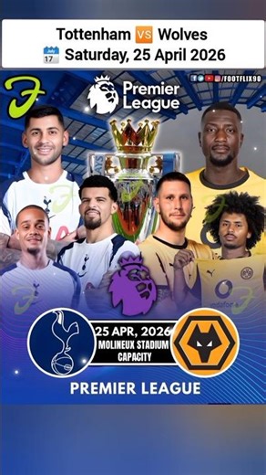 Tottenham vs Wolves🏆 Premier League - 2026 #football #tottenham #wolves #short #viral #trending