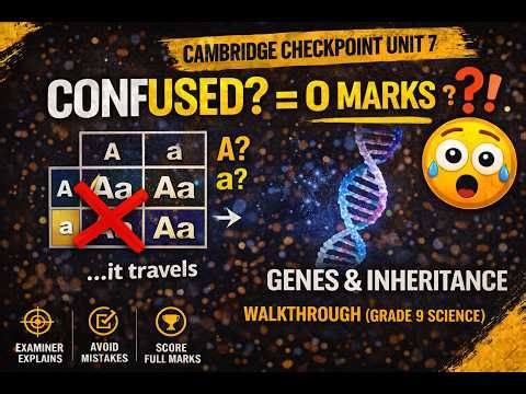 Genes & Inheritance Walkthrough Grade 9 Science | Where Students Lose Marks | Cambridge Checkpoint 7