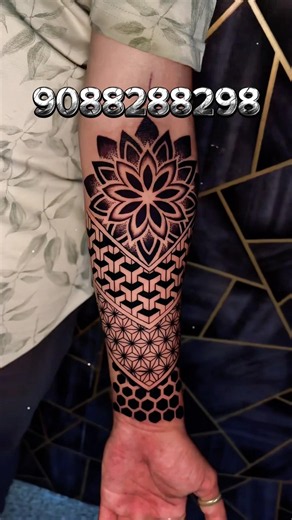 Stylish_Geometric_Tattoo_❤️🔥 Follow Me For More Video👍 Book Your Slot Ph..9088288298