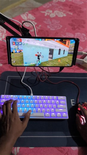 How to play free fire with keyboard mouse in mobile | ⌨️ 🖱📱 full setup without app no activation