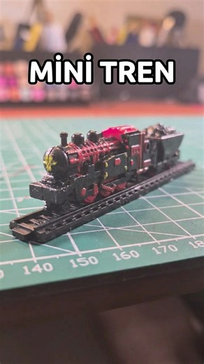 Building This Miniature Steam Train Is Oddly Satisfying 🚂✨ #modeltrain #asmr #crafts