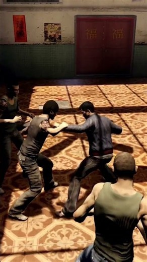 Intense Grapple Combat Is BRUTAL! 👊🔥 | Sleeping Dogs #Shorts