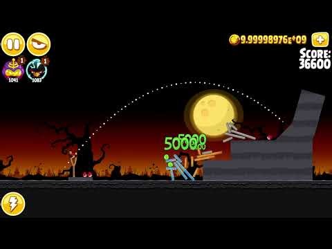 Angry Birds Seasons (2010) - Trick or Treat Level 1-2 Gameplay Walkthrough