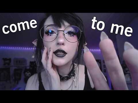 ASMR soft Face Touches and breathy ‎Whispers… from a Gothic Elf 🖤
