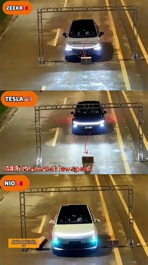 Zeekr vs Tesla vs NIO: Low-Speed AEB Test