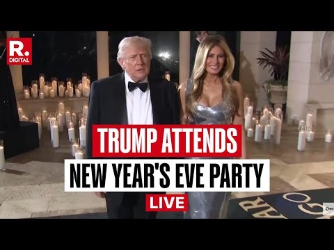 New Year 2026 LIVE: US President Donald Trump & Melania Trump Attend New Year's Eve Party