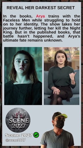 A Stark by blood. A Faceless assassin in training. 🐺🔥 | Arya Stark | Maisie Williams