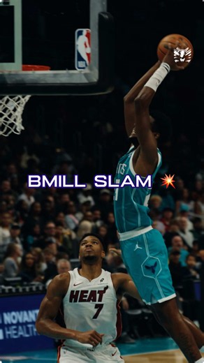 BMILL SLAM. #charlottehornets #nba #brandonmiller | Charlotte Hornets