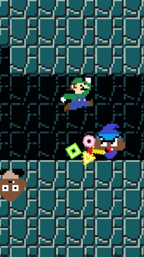 Luigi Fighting Bosses — Tiny Mario Just Vibing 💀#shortvideo #mario #animation #minecraftshorts