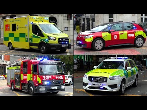 LONDON Fire brigade, Police & Ambulances RESPONDING to calls! | Emergency Responding in London! #7