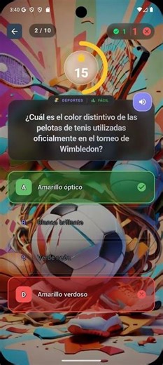 🎾🧠 Do you know the official color of tennis balls at Wimbledon? #quiz #wimbledon #gameplay