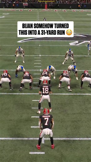 @bijan_robinson has all of the Rams defense chasing after him 😵‍💫 LARvsATL on ESPN/ABC Stream on #NFLPlus and ESPN App | NFL