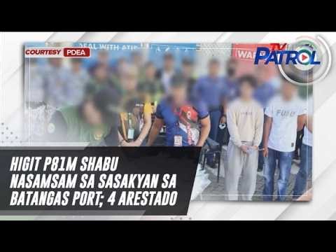 Higit P81M shabu nasamsam sa sasakyan sa Batangas Port; 4 arestado | TV Patrol