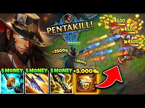 WTF? THIS TWISTED FATE GOLD HACK IS 100% BROKEN! (PASSIVE CRITS FOR EXTRA GOLD)