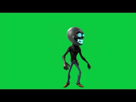 The alien that tries to scare 4k green screen VFX
