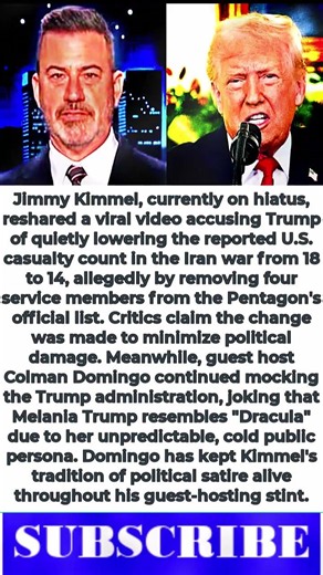 Jimmy Kimmel Blasts Trump Over Pentagon Casualty Controversy!