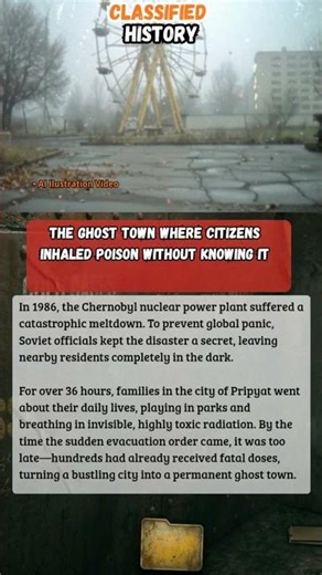 In 1986, the Chernobyl nuclear power plant suffered a catastrophic meltdown. #history