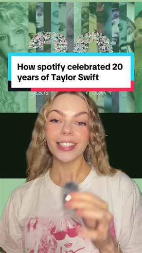 Here’s how Spotify celebrated 20 years of Taylor Swift! The pause and play button has a little animation for each of Taylor’s albums! @spotifyuk @Spotify #TaylorSwift #20YearsOfTaylorSwift #Swiftie