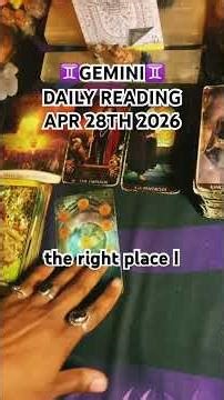 ♊️GEMINI DAILY READING 4/28/26♊️✨Daily Horoscope Tarot Card Readings for all Zodiac Signs!✨