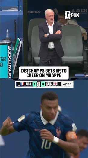Didier Deschamps was LOVING France's opening goal from Kylian Mbáppe