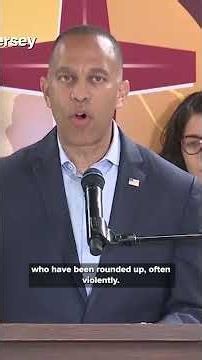 Hakeem Jeffries speaking on ICE detention facilities