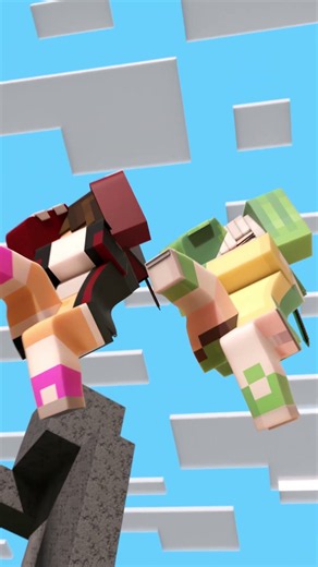 The Jealous Girlfriends! 😱😂 - MAIZEN Minecraft Animation #shorts #minecraftanimation