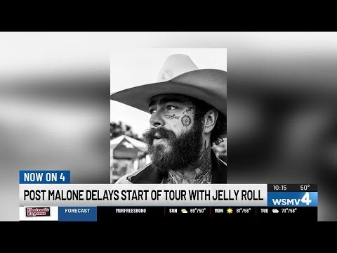 Post Malone delays start of tour with Jelly Roll to finish album